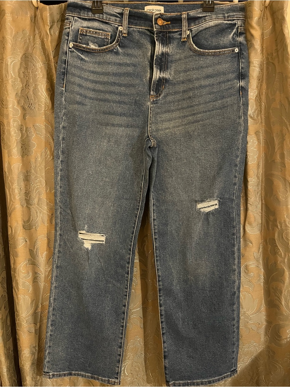 Sneak Peek Blue Washed Denim Jeans